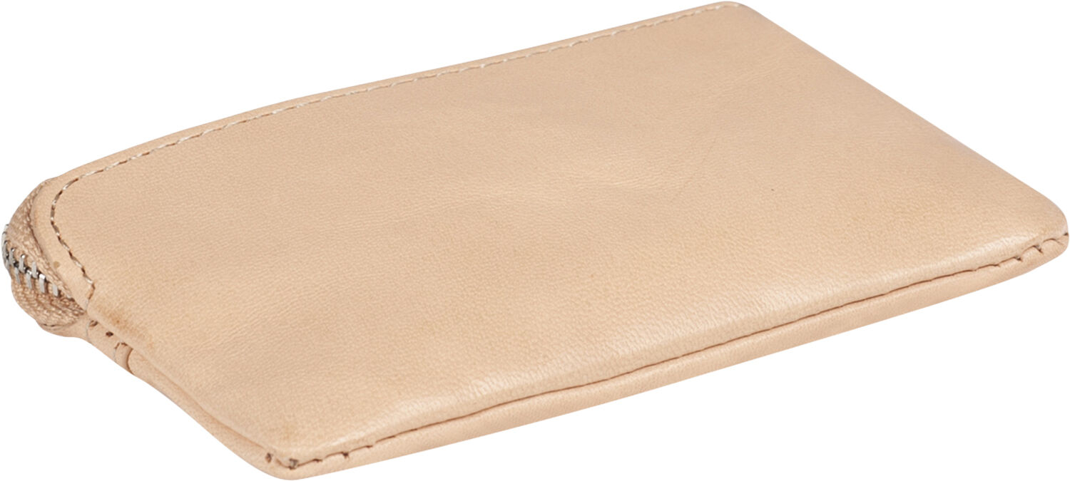 Key pouch with zipper and coin pocket