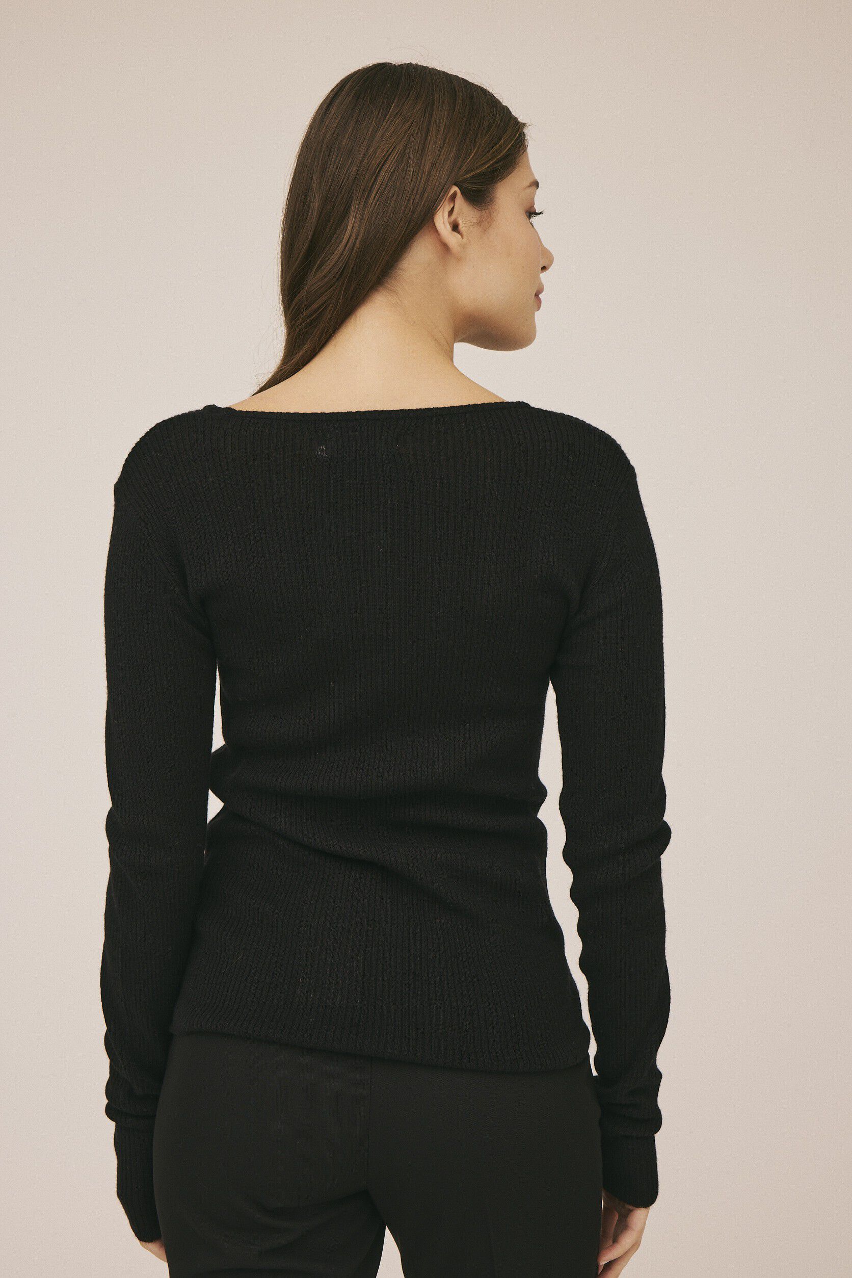 Torino 1 Strikket bluse - Merino uld mix