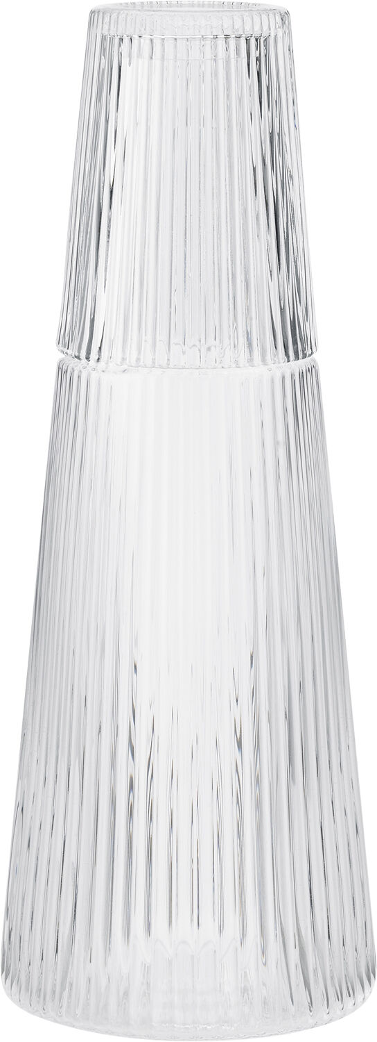 Pilastro karaffel med glas 1 l, clear