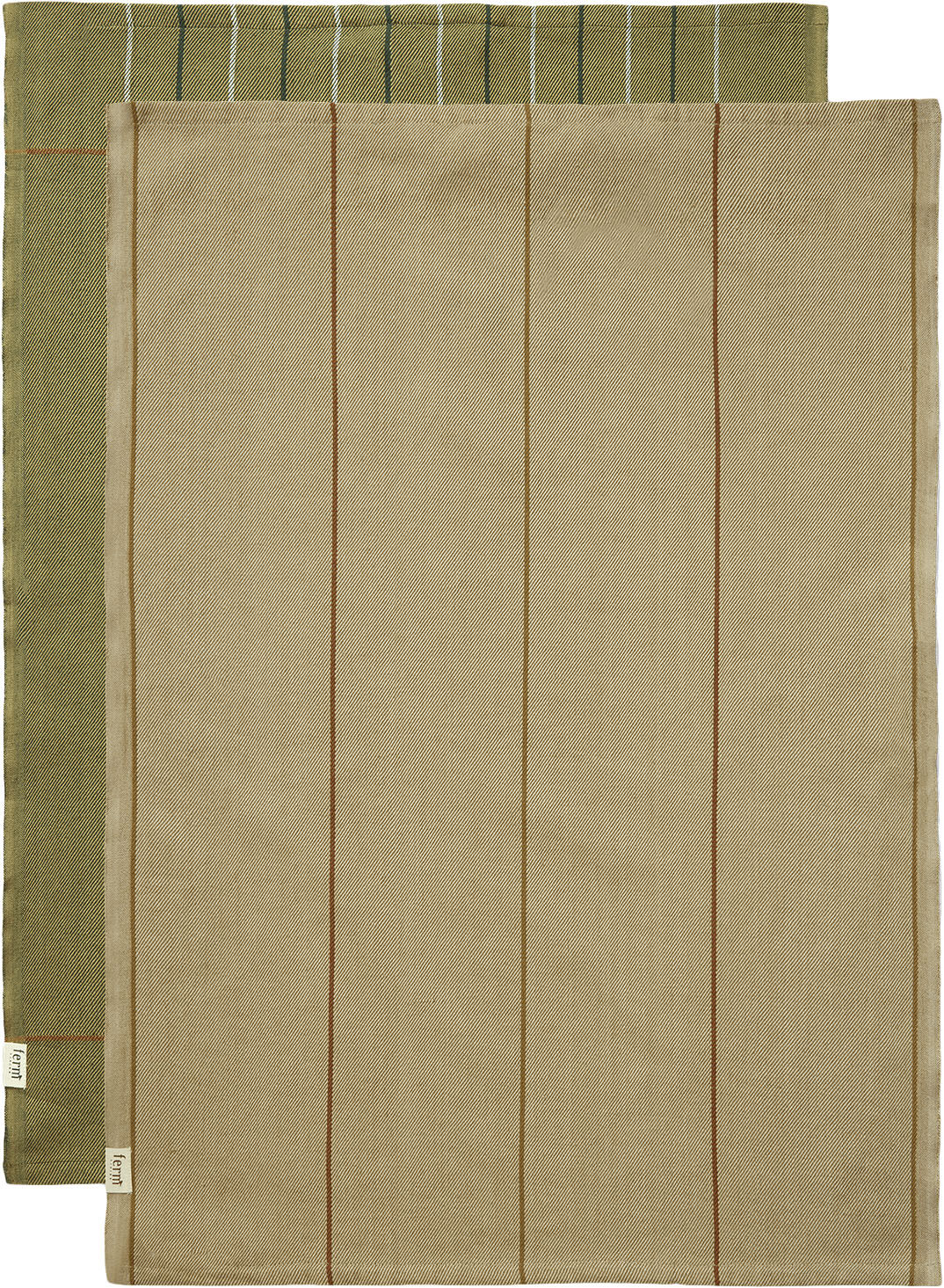 Ito Tea Towel - set of 2 - Seaweed/flax
