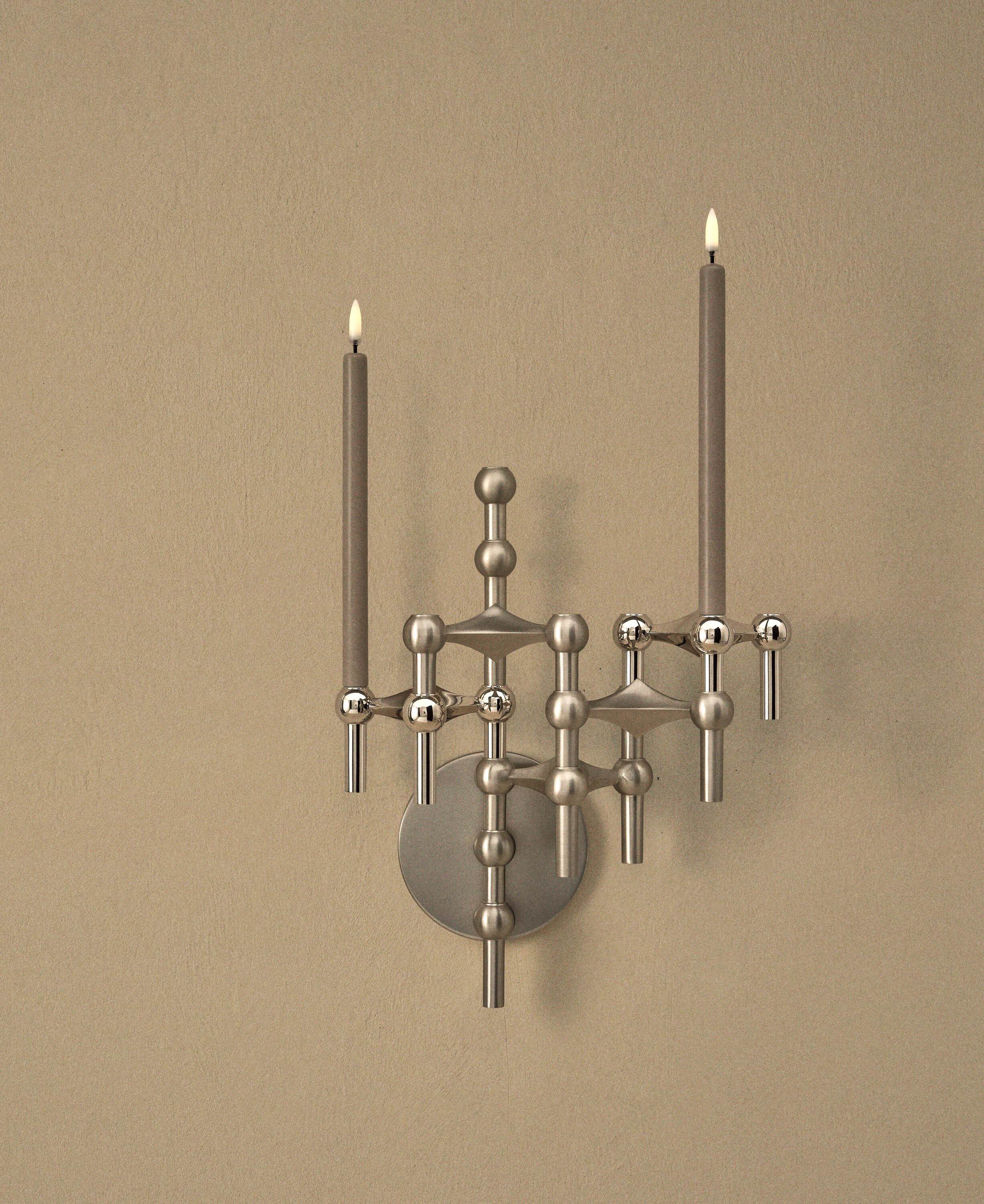 STOFF Nagel wall hanger - brushed chrome