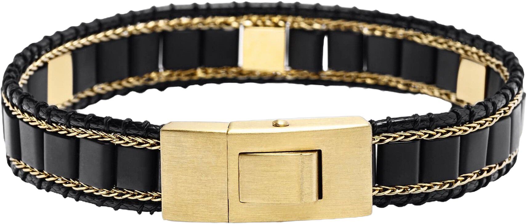 Black Onyx Stud Bracelet