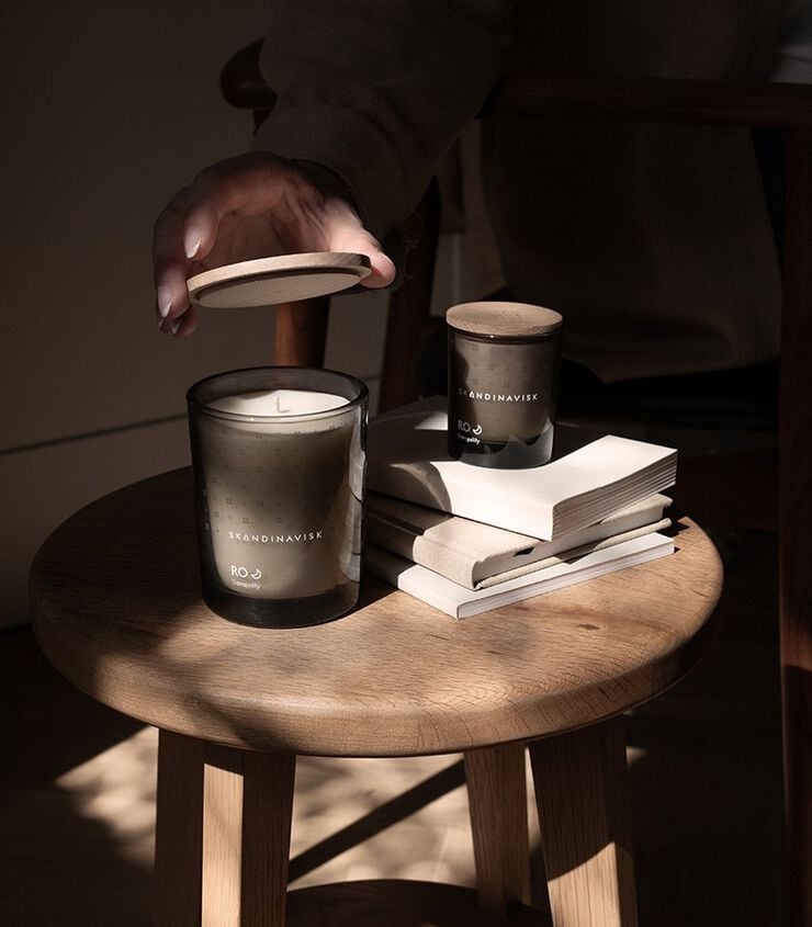 RO Scented Candle w Lid 200g