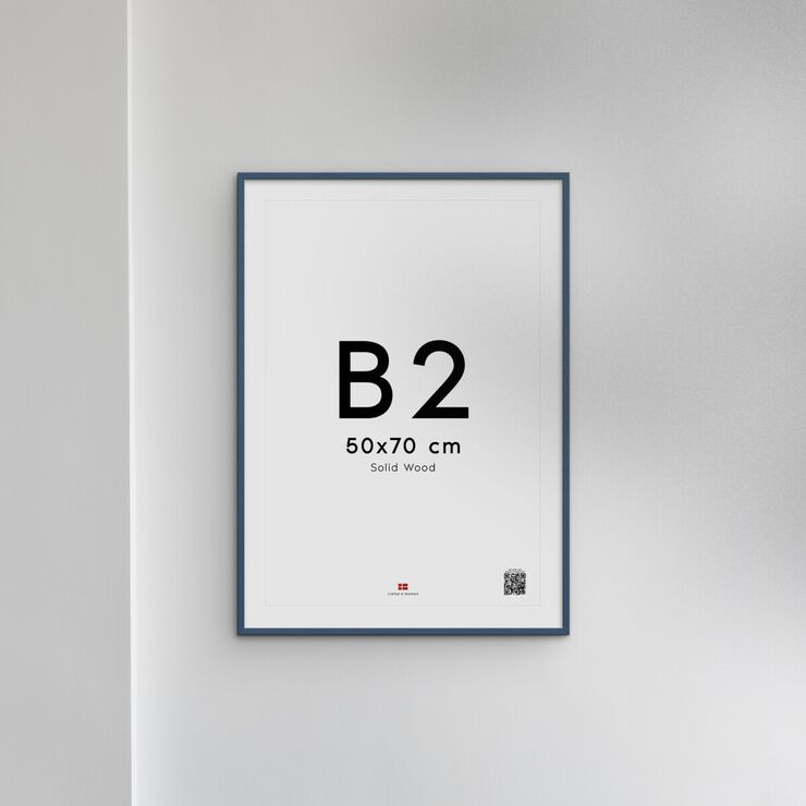 Poster&Frame - Indian Teal Wood 30x40cm