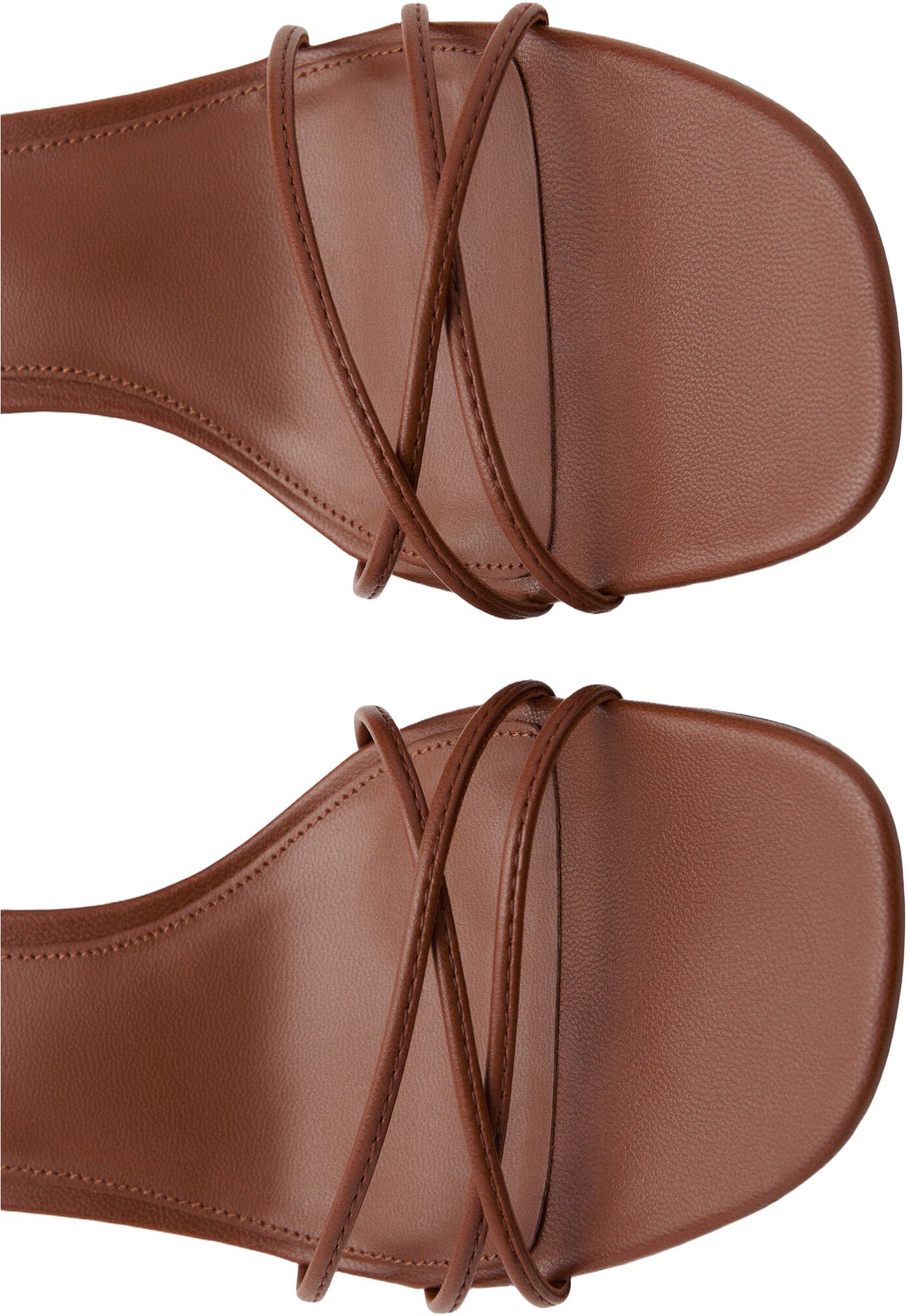 Heeled sandals with straps