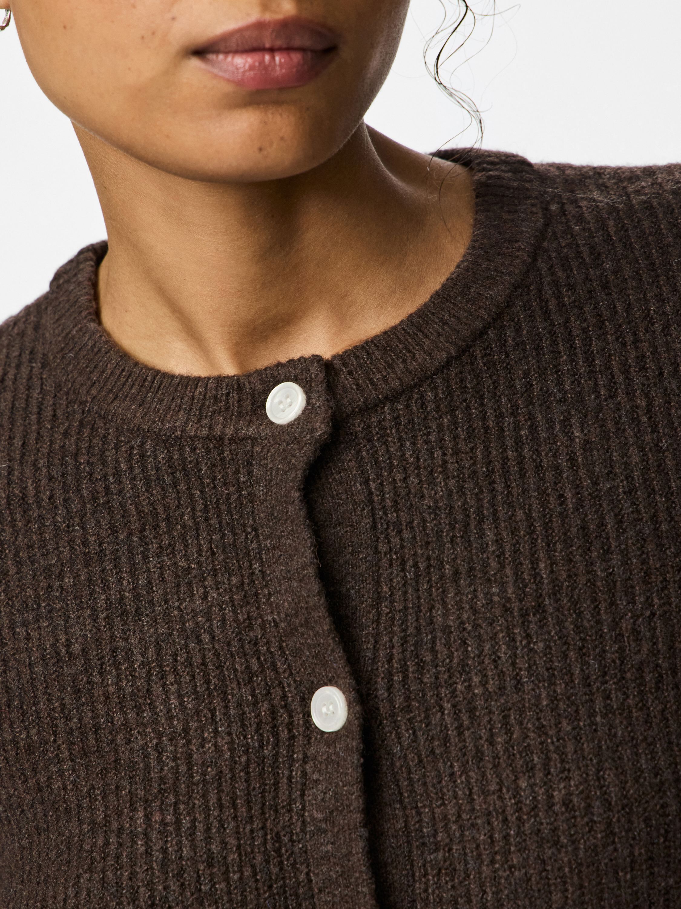 Pcsilly Ls O-Neck Knit Cardigan Noos Bc