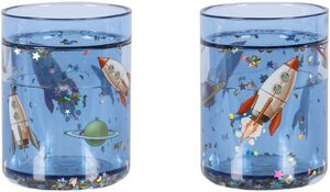 2 PACK GLITTER CUPS
