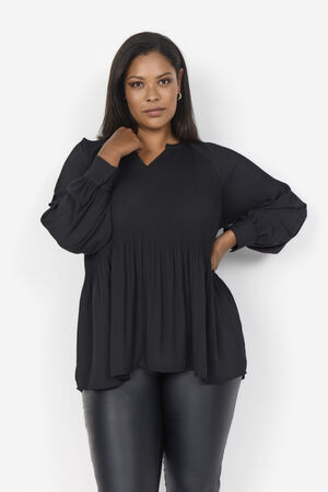 Curvy WA-KERSTEN 2 Bluse Sort