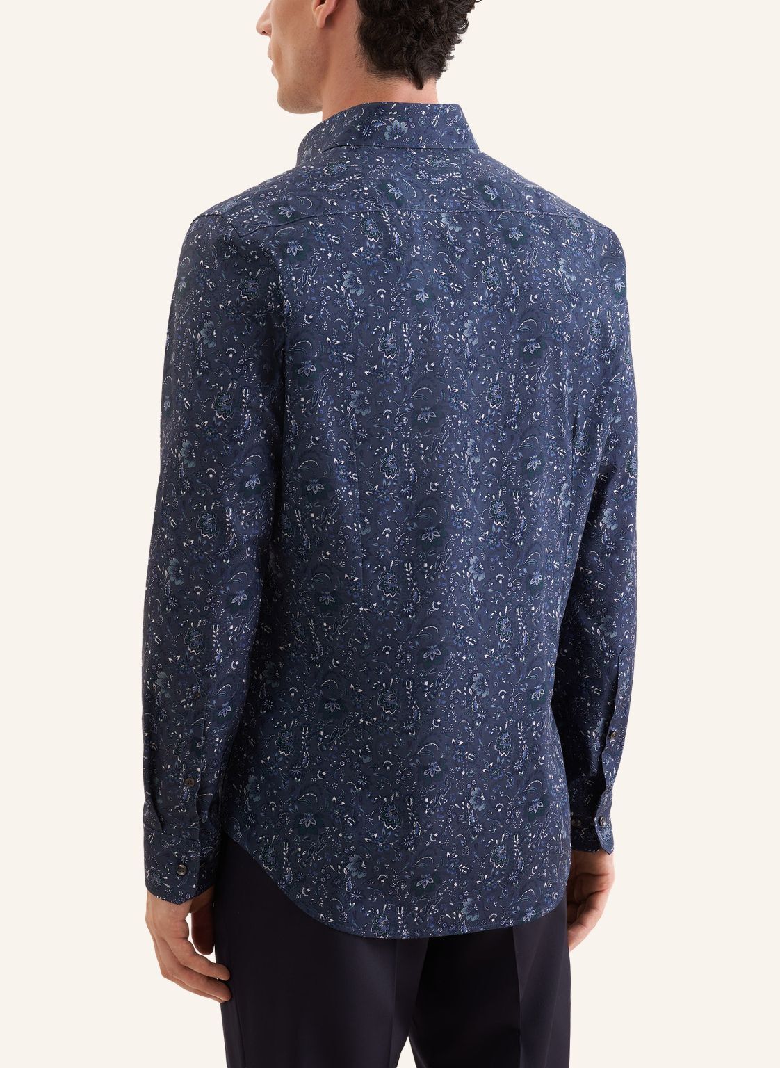Business shirt Slim 1/1 Kent-Collar Print