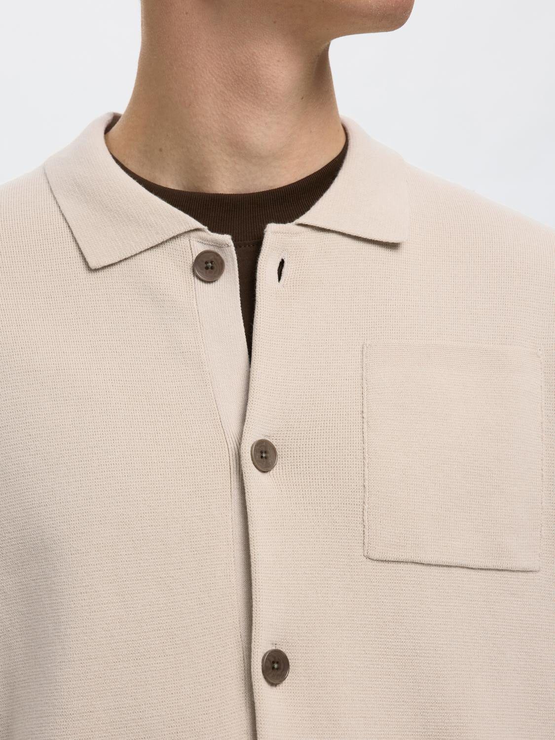 SLHMIKE LIGHT LS KNIT RELAXED POLO