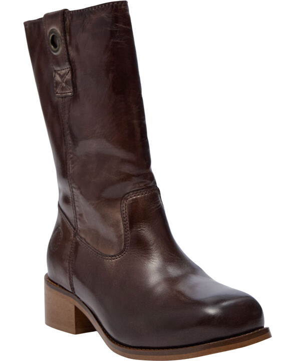 CASVILMA Warm Pull On Mid Cut Boot Waxy Leather