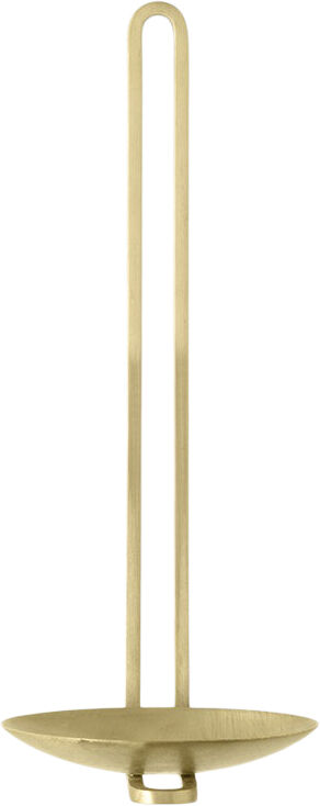 Clip Candle Holder H34, Wall, Brass