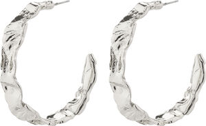 JULITA recycled semi-hoop earrings silver-plated