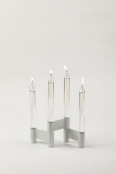 LINK, CANDLE HOLDER, MATT ALUMINIUM, 11060M
