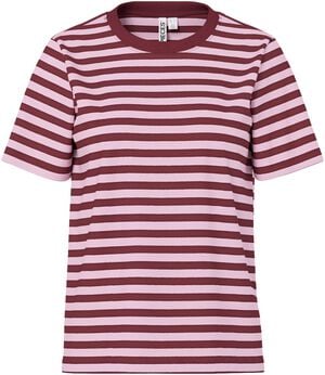 PCRIA SS TEE MULTICOL STRIPES NOOS