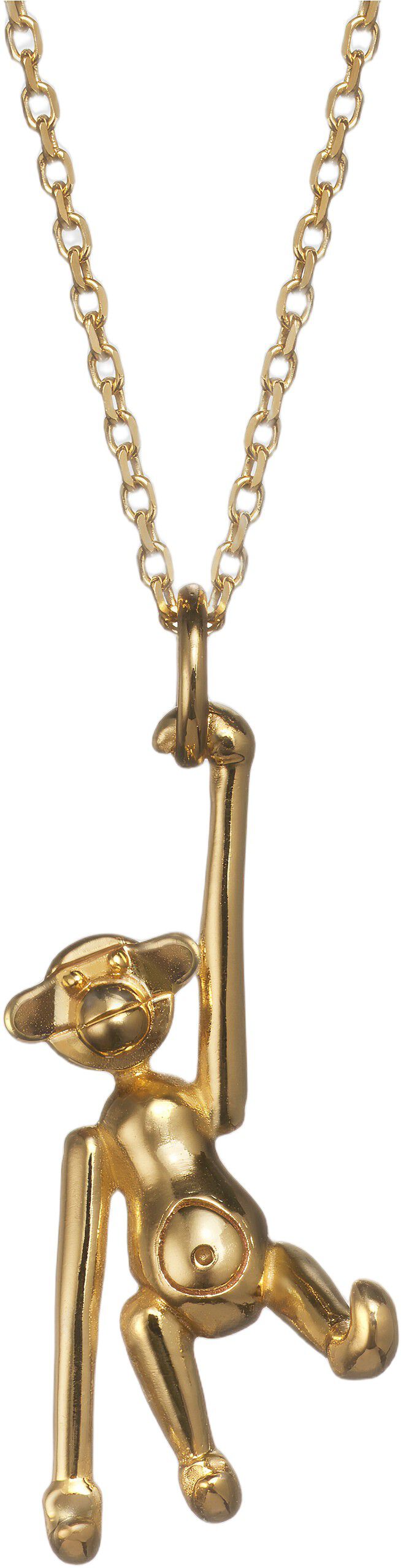 Aben i 18 karat forgyldt s&oslash;lv uden k&aelig;de