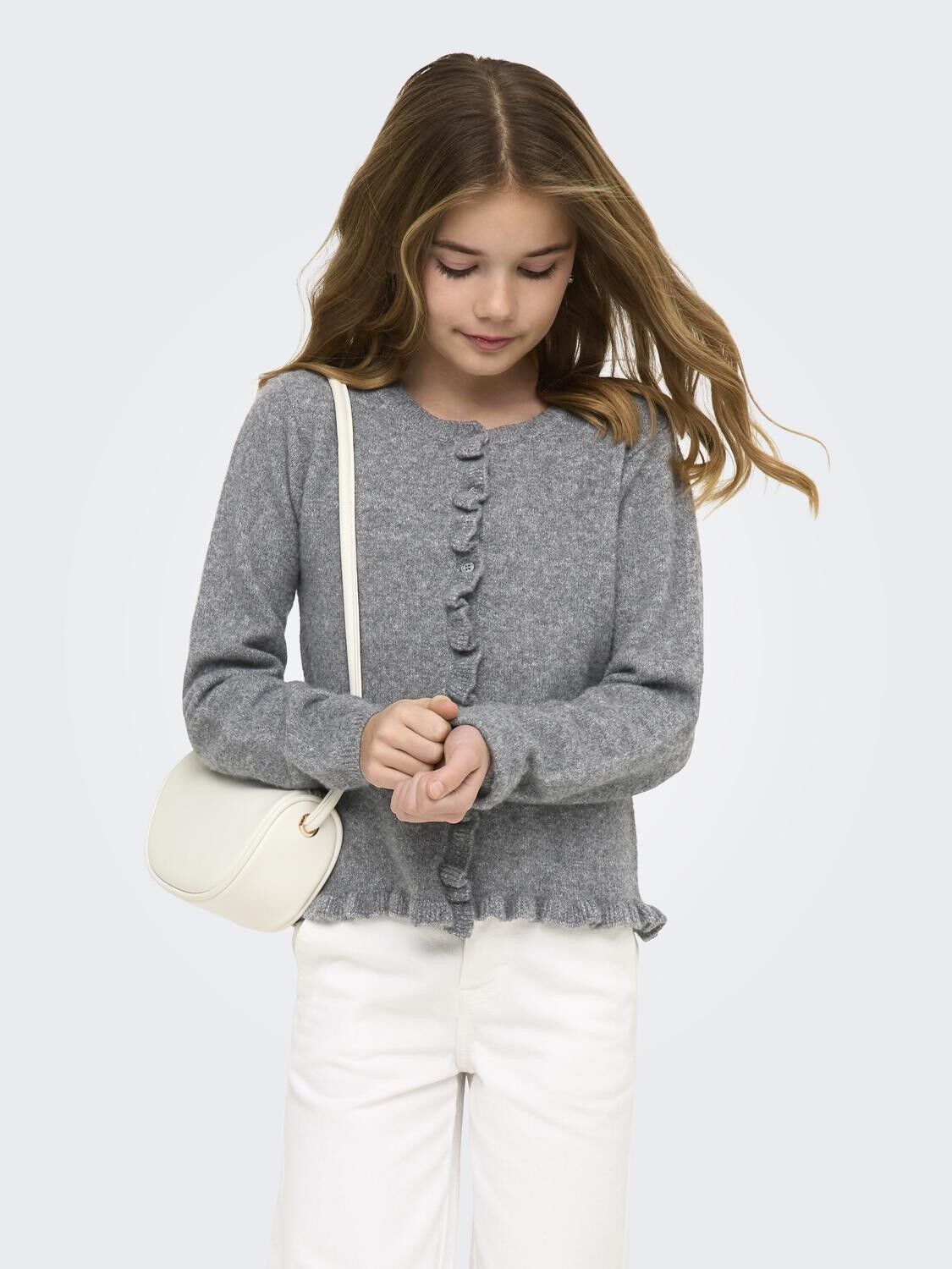 KOGSHELDA LIFE LS O-NECK RUFFLE CAR