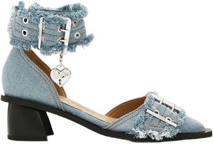Feminine Buckle Open Cut Pump Charm