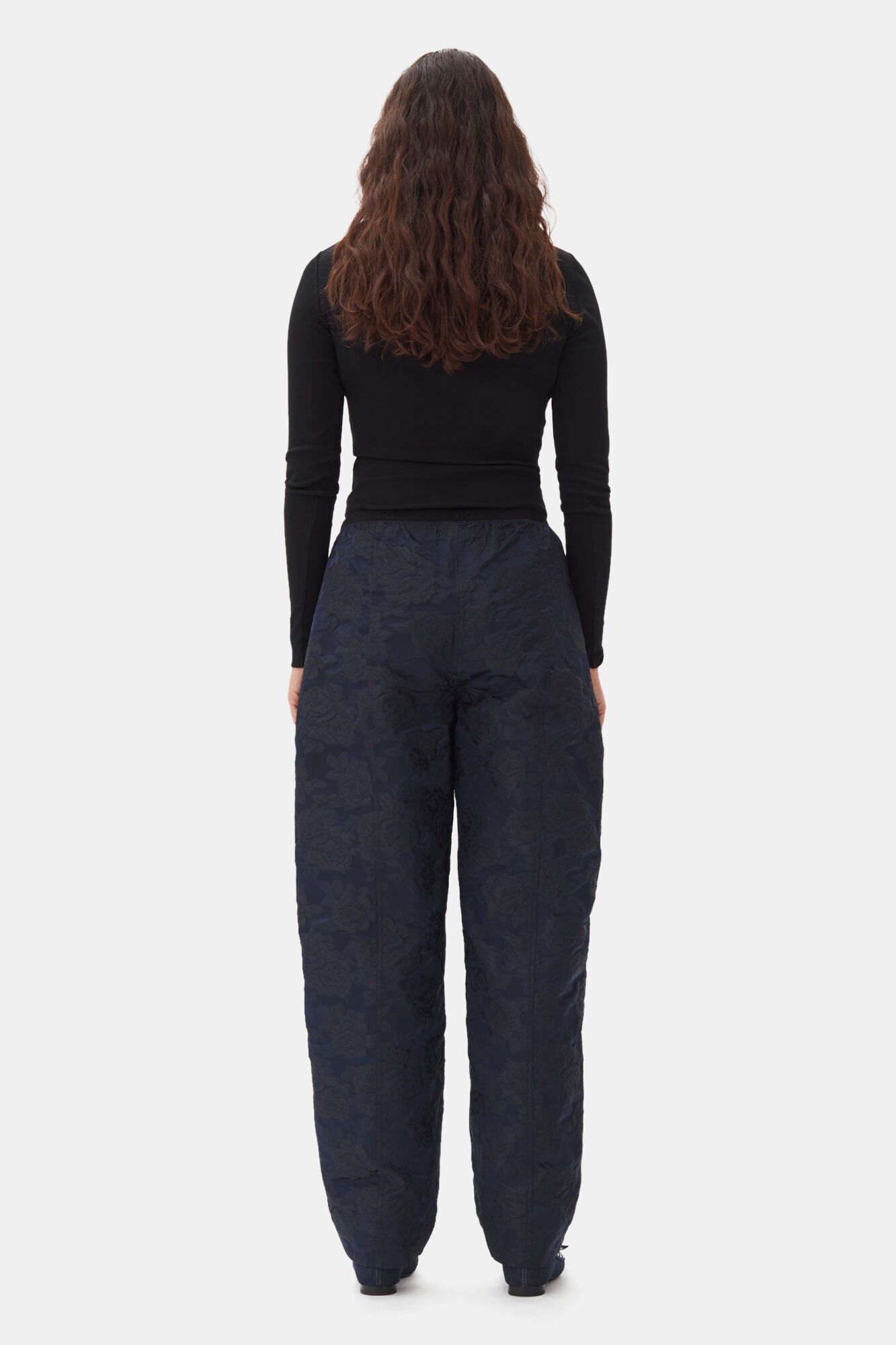 Botanical Jacquard Elasticated Curv