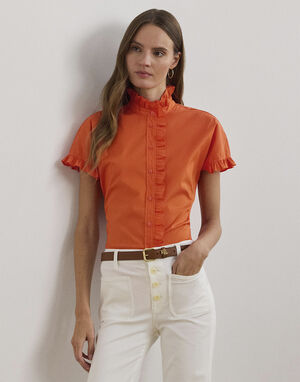 SILKY STRTCH COTTON-SHIRT
