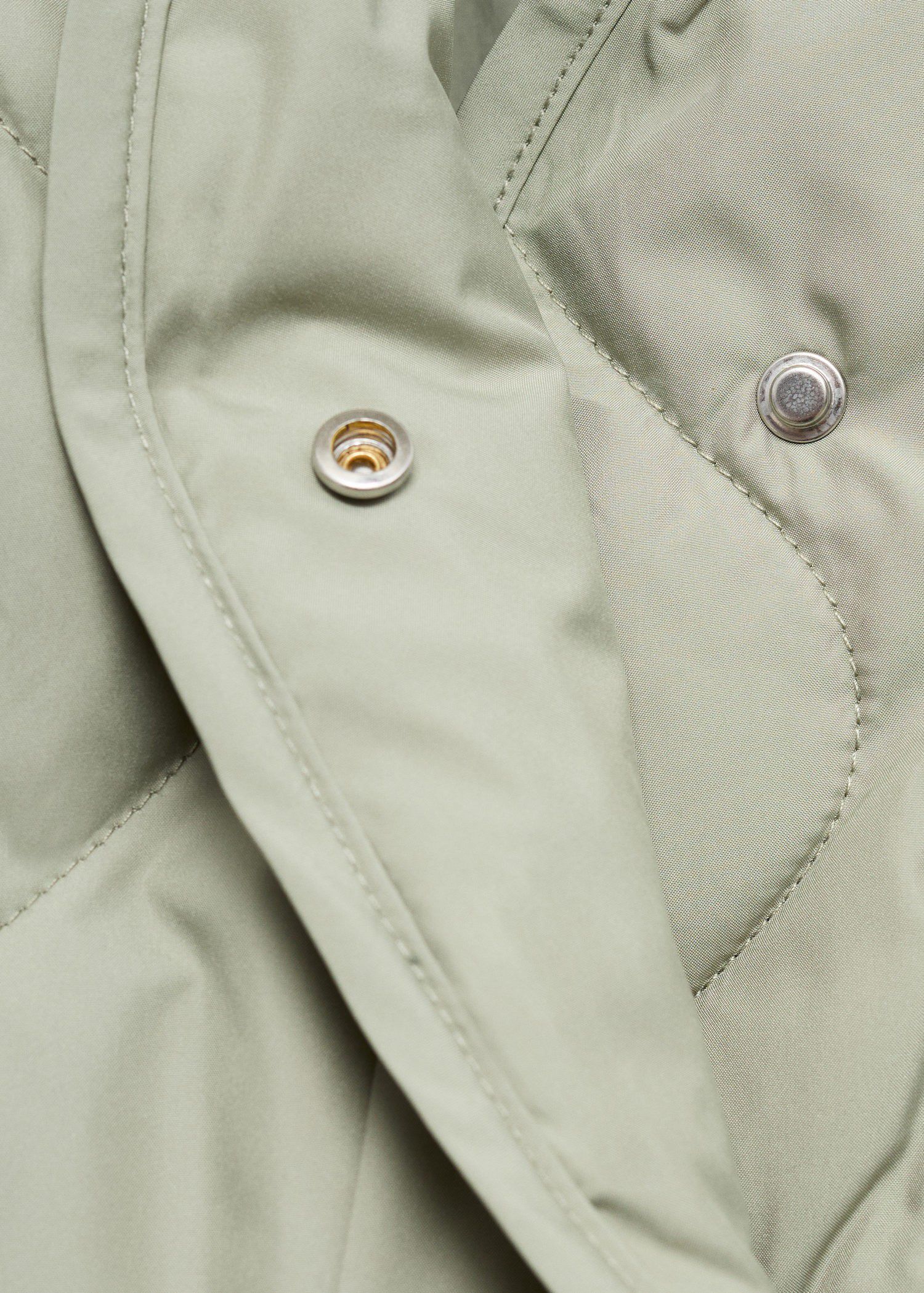 Oversize quilted down anorak