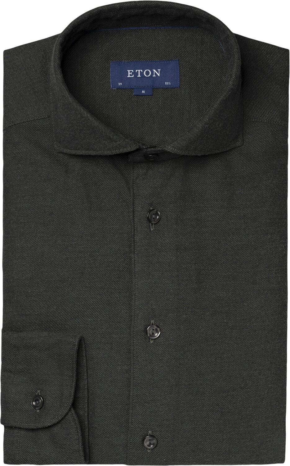 Contemporary Fit Dark Green Flannel Shirt