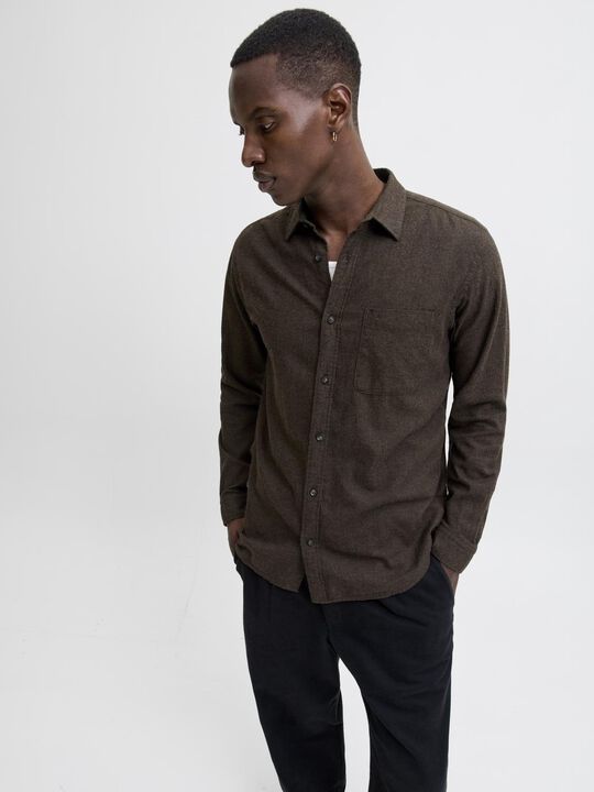 JJECLASSIC MELANGE SHIRT L/S NOOS