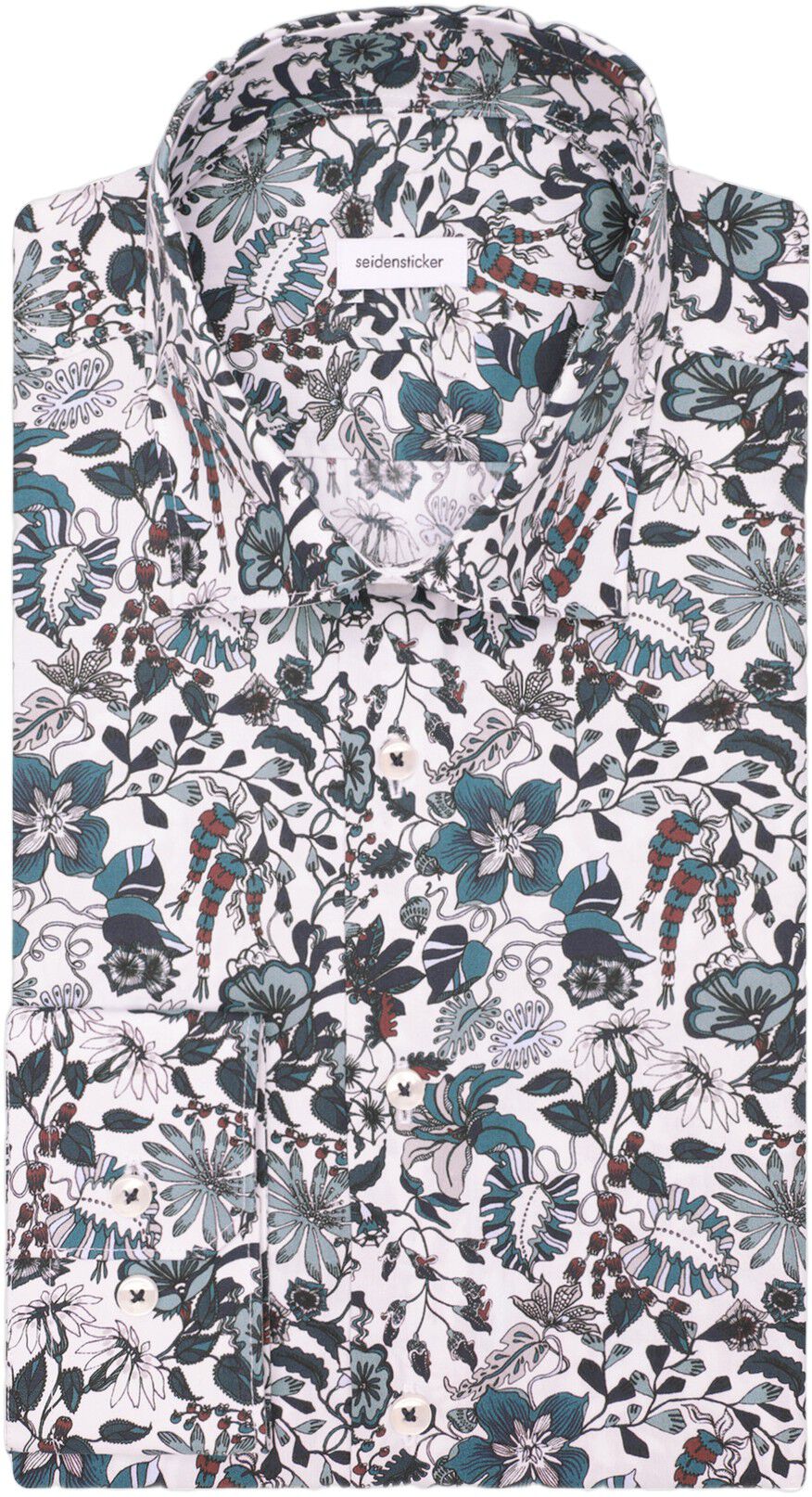 Business shirt Slim 1/1 Kent-Collar Floral