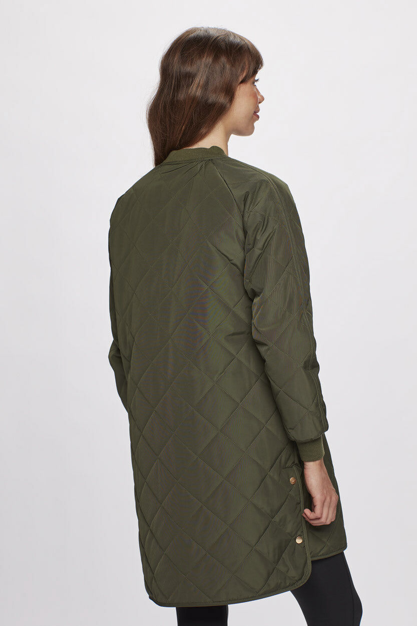 Rubina Quilted lang overgangsjakke