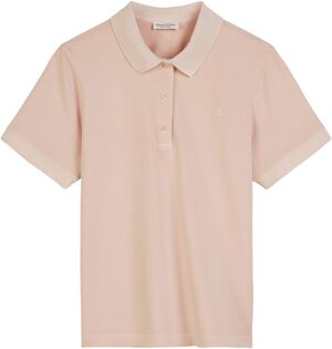 Polo-shirt, short-sleeve, flat knit