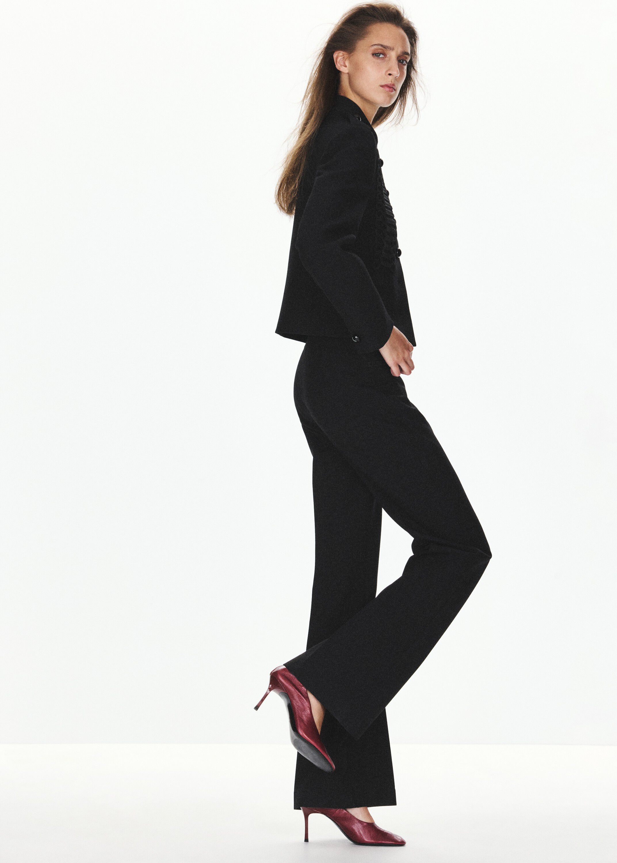 jacket with stand-up collar and tog