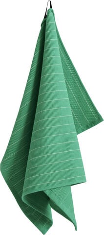 Canteen Tea Towel-Emeraldpinstripe