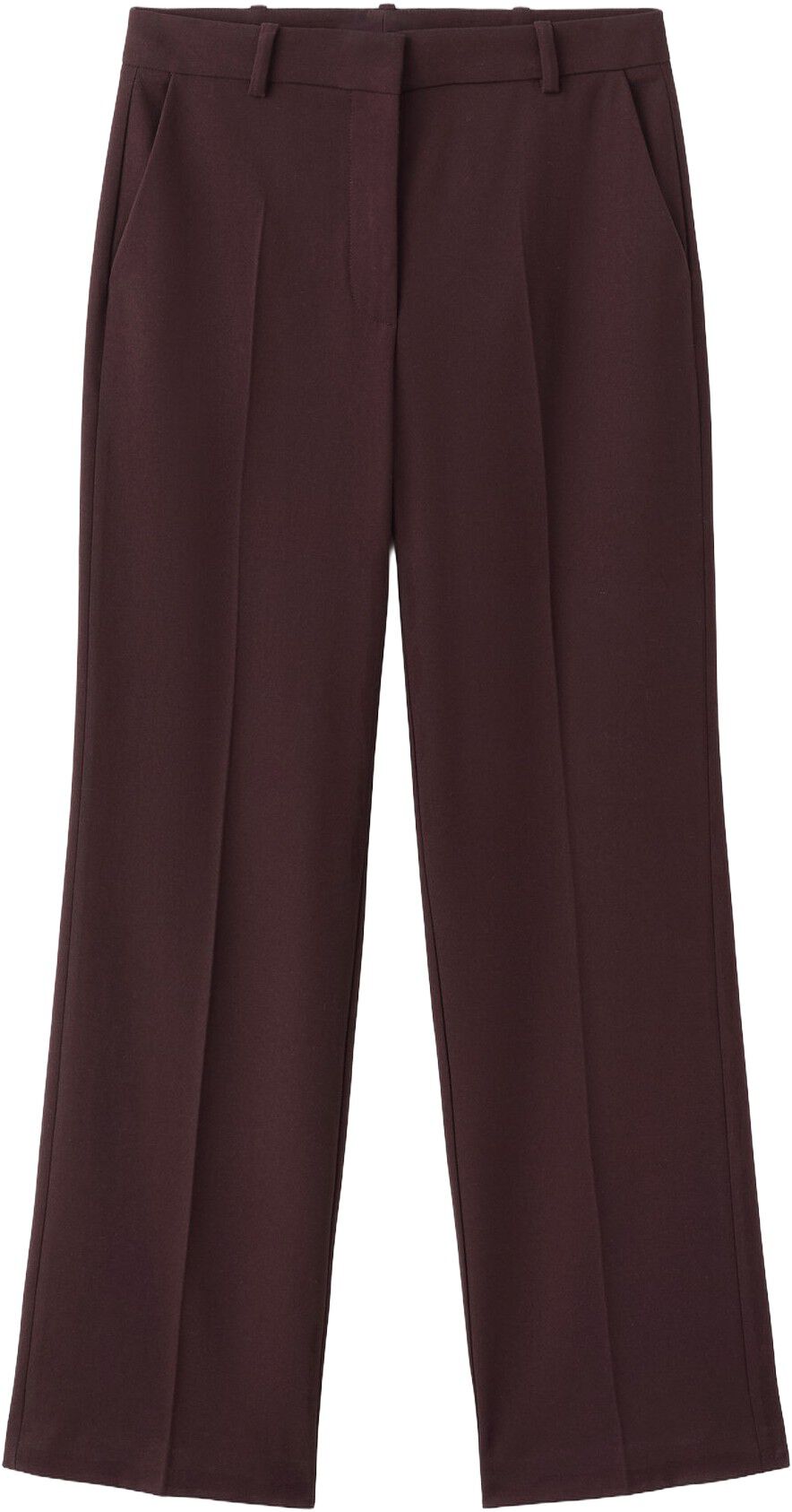 Straight-fit suit trousers