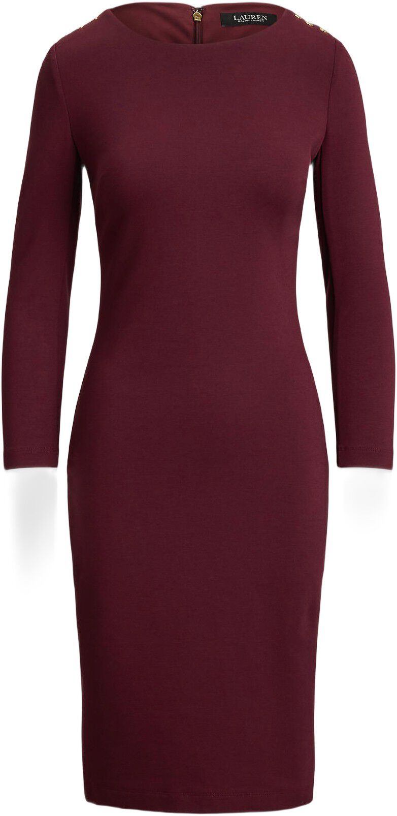 Ponte Three-Quarter-Sleeve Dress