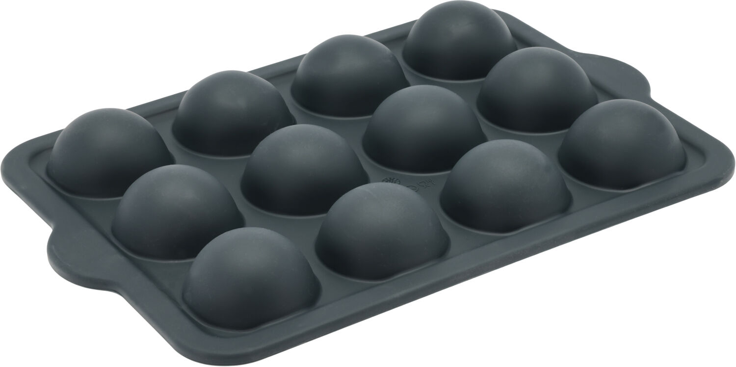 Halvkugleform 12 huller Gr&aring; Silikone