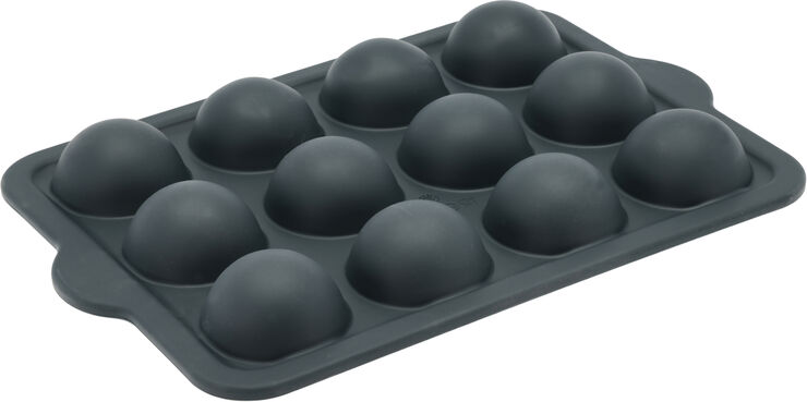 Halvkugleform 12 huller Grå Silikone