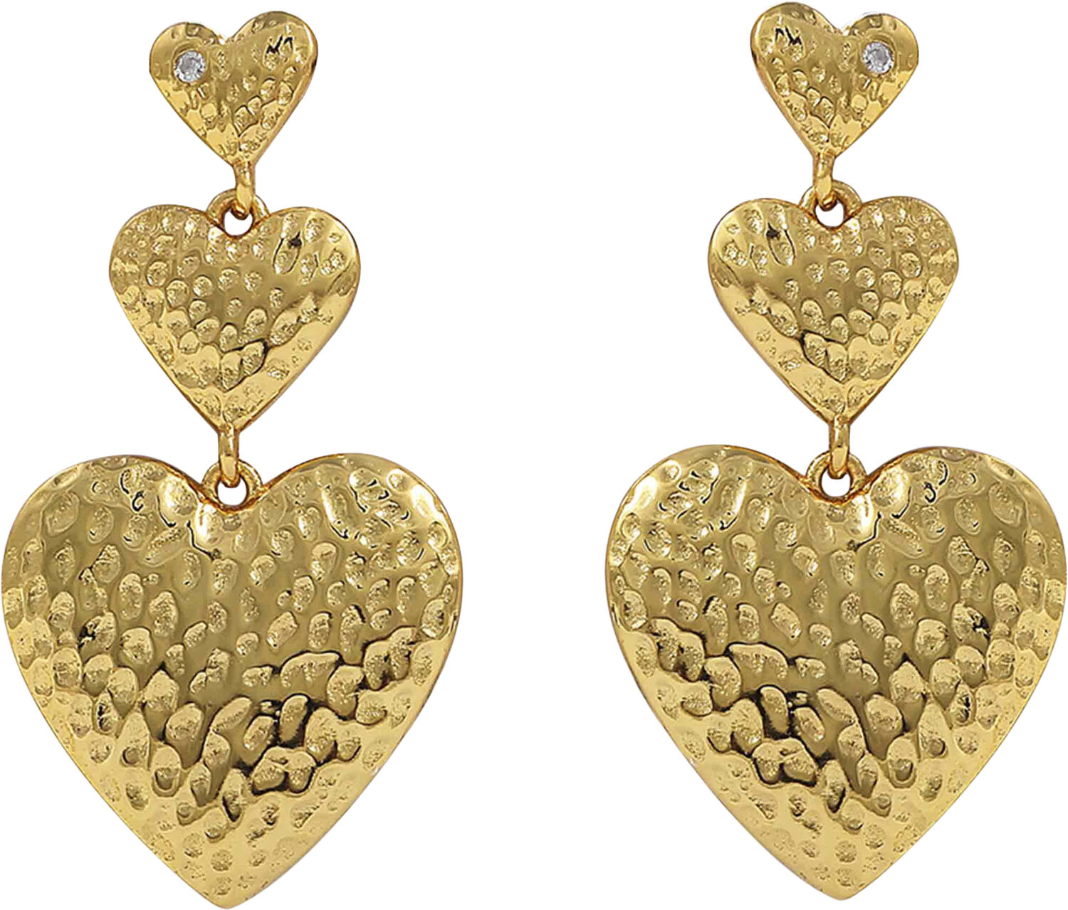 Trippe heart &oslash;reringe