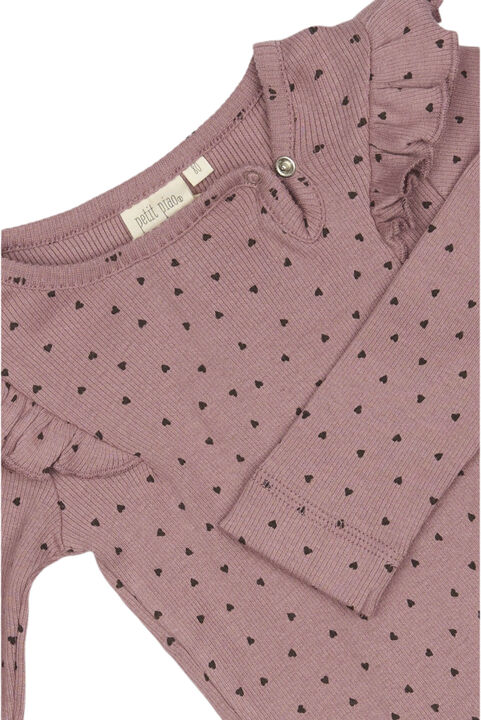 Body L/S Frill Modal heart