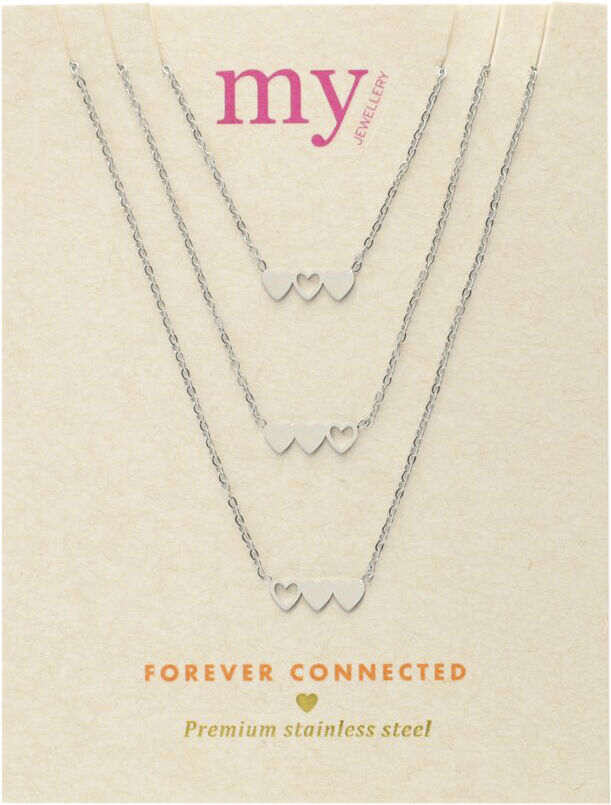 Necklace set triple heart