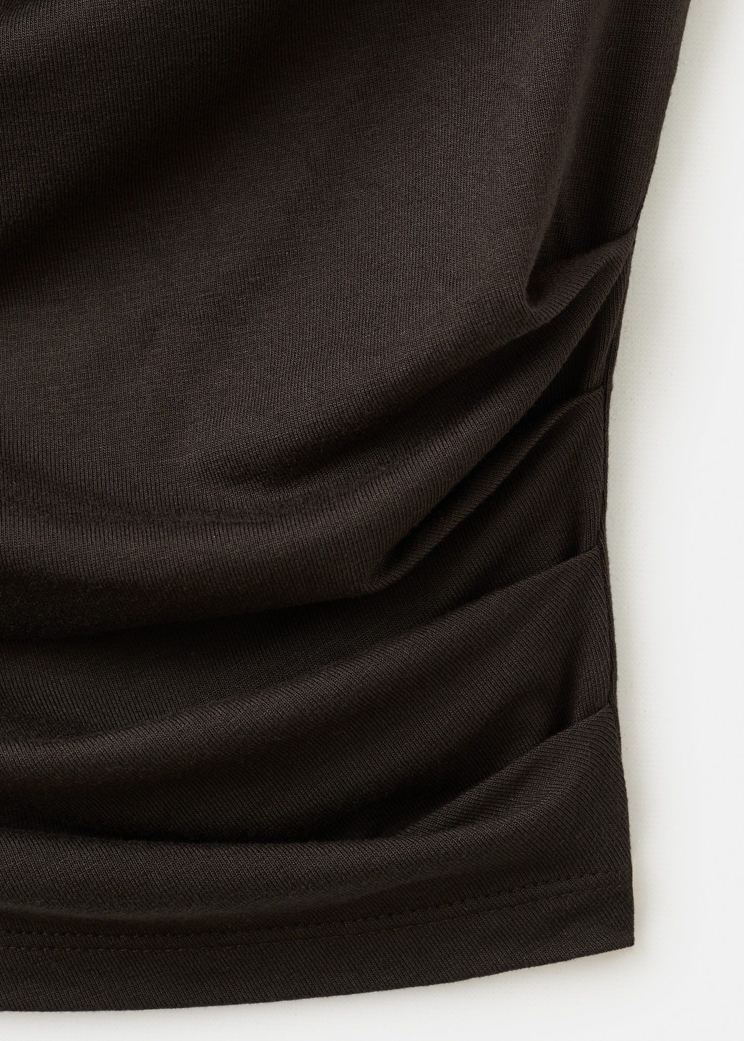 Draped fitted t-shirt