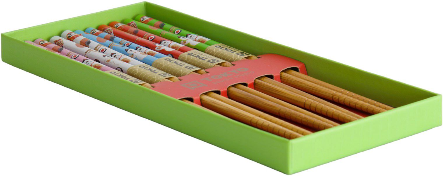 Chopstick Giftset/5 Lucky Cat A27-C46 1/100