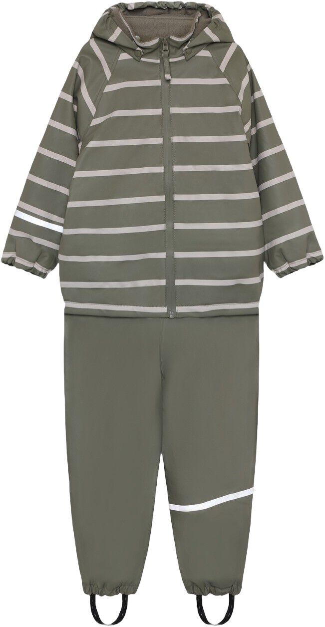 Rainwear Set - AOP, w. fleece