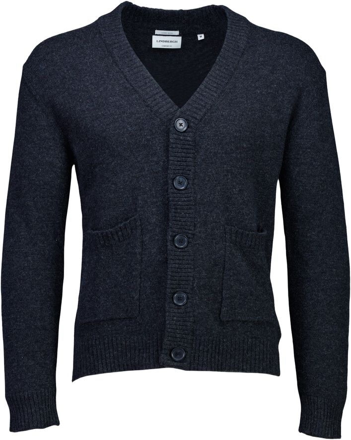Lambswool button cardigan