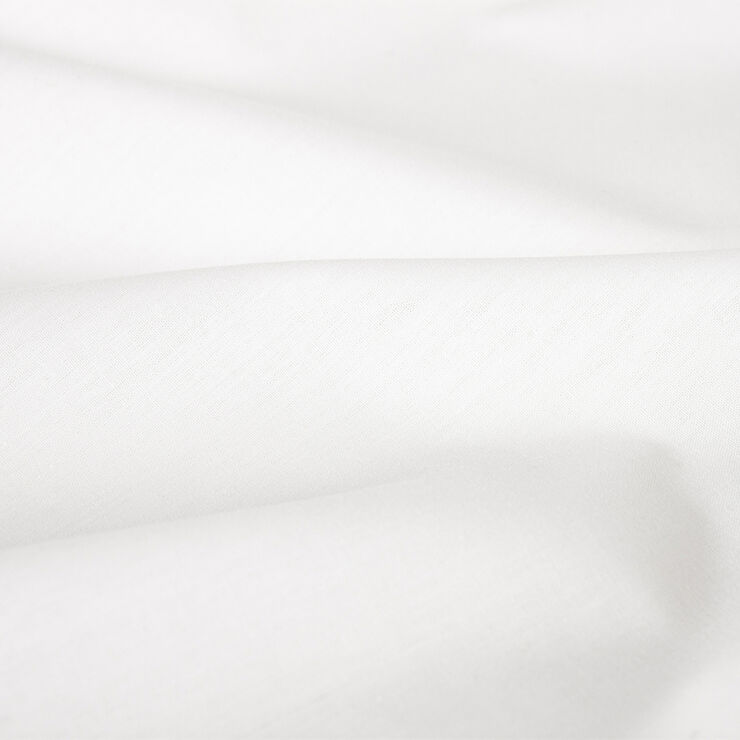 Økologisk kuvertlagen, percale - GOTS, hvid