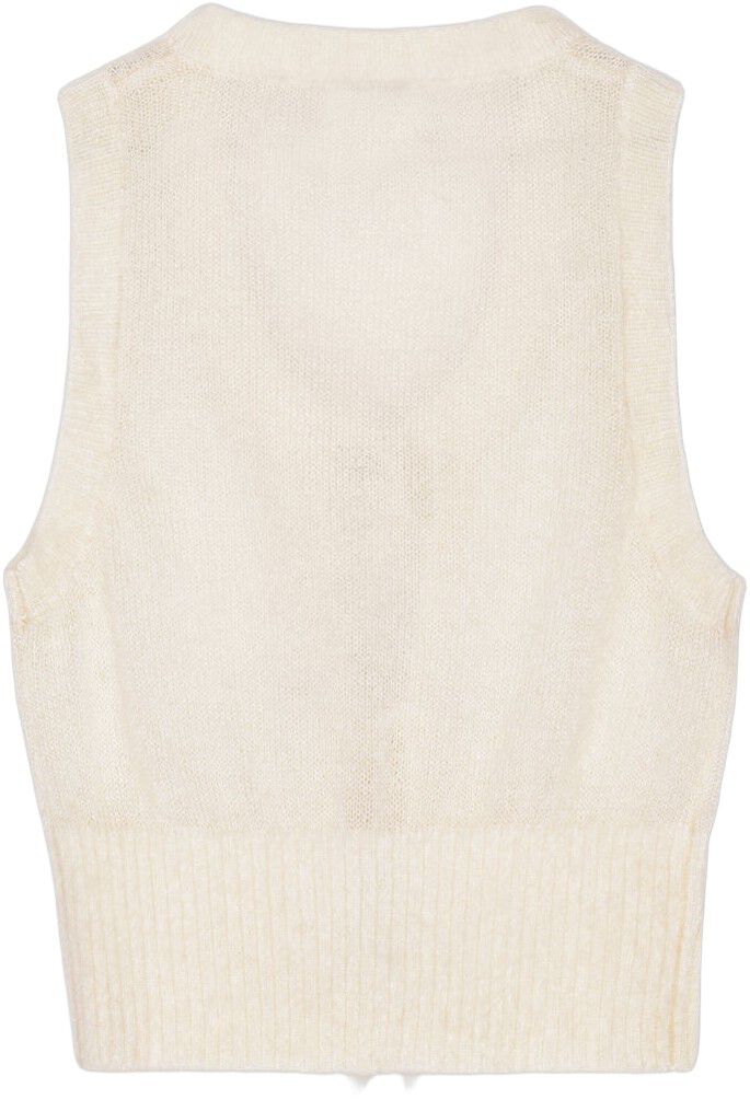 Light Mohair Tie String Vest