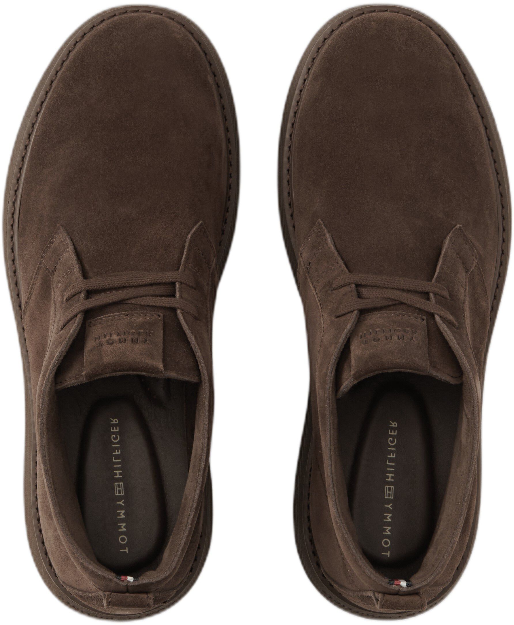 Suede Flag Plaque Chukka Boots