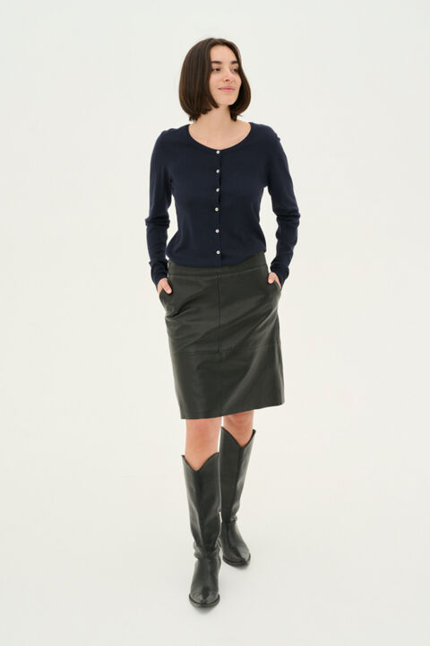 CUberta Leather Skirt