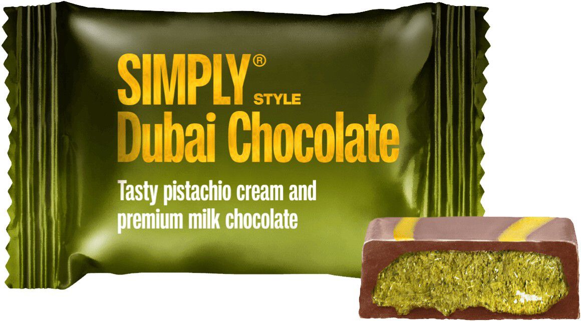 Simply&reg; DUBAI STYLE CHOCOLATE chokolade&aelig;ske (150g)