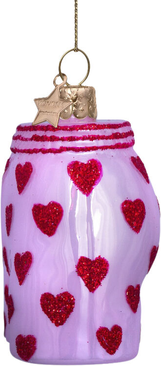 Ornament glas lyser&oslash;de boxershorts H7,5cm