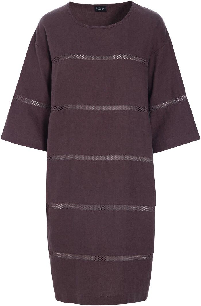 Lazy linen kjole med paneler